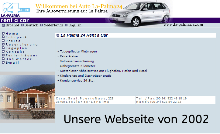 alte Webseite